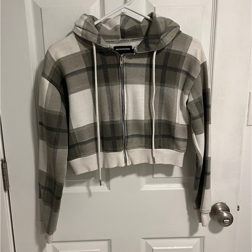PLT plaid zip up